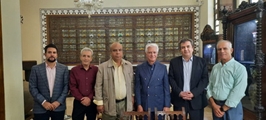 جلسه و بازدید معاون بهداشتی دانشگاه دکتر اورنگ ایلامی از مجموعه موزه و مرکز اسناد دکتر نورانی وصال در تاریخ 24 ابانماه